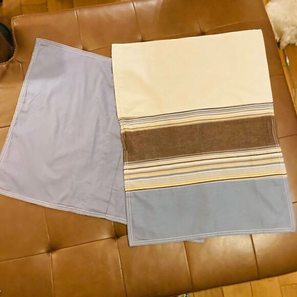 DOCKERS MASCULINE STRIPED PILLOW SHAMS STANDARD PILLOW COVERS - Picture 5 of 7